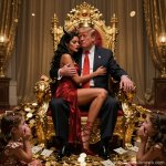 King Donald Trump Satan Mammon worship girl sex slaves