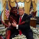 King Donald Trump Satan Mammon worship