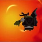 Fat Green Man Explosion GIF Template