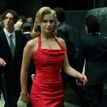 Matrix Woman in Red