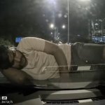 sleeping on hood
