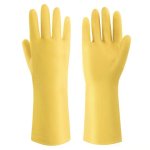 yellow gloves