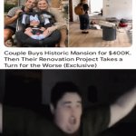Mansion | image tagged in gifs,blank white template,mansion,before and after,memes,emotional damage | made w/ Imgflip video-to-gif maker