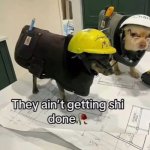 They ain't getting shi done template