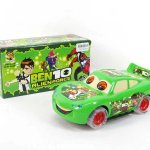 Funny Car Lightning McQueen Ben 10 Bump and Go Toys