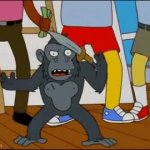Simpsons Ape GIF Template