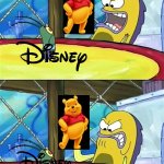 Why have they made horror films based on beloved family-friendly childhood icons especially Disney ones? | You think this is family-friendly? In a cosmic sort of way, yes. Well, Mr. Disney, don't you think one of your beloved franchises has already ruined everyone's childhood? What? There is nothing wrong with Winnie the-; OH MY GOODNESS!!! WATERFIELD! | image tagged in oh my goodness,disney,winnie the pooh,horror movies,childhood ruined | made w/ Imgflip meme maker