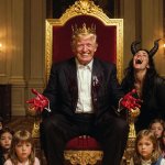 Donald Trump bloody hands Satan evil murderer