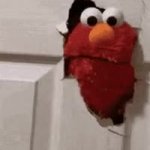Elmo Goes Into The Door GIF Template