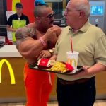 Eros Luxor at McDonald's AI image meme