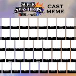 Smash 4 cast meme