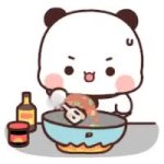 Cooking panda GIF Template