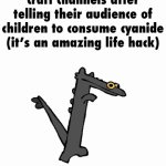 stop looking at the title or i will be very mad | craft channels after telling their audience of children to consume cyanide (it’s an amazing life hack) | image tagged in gifs,youtubers,idk,i hate knitters | made w/ Imgflip video-to-gif maker