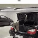 Guy getting in car trunk GIF Template