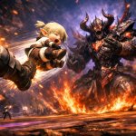 lalafel kicked like a football into the boss, ffxiv