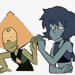 Lapis and peridot