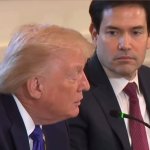 Trum reading rubio note