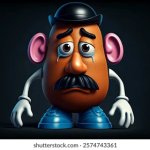 Sad Mr potato head