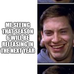 Fans of The Chosen will truly understand this | ME FINISHING SEASON 5 OF THE CHOSEN; ME SEEING THAT SEASON 6 WILL BE RELEASING IN THE NEXT YEAR; ME REALIZING THAT SEASON 6 IS THE CRUCIFIXION | image tagged in peter cry 3 panels | made w/ Imgflip meme maker