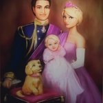Reginald and Isabella With Their Daughter Sophia as a Baby