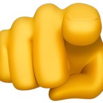 pointing finger emoji