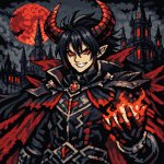 villian anime  with horns