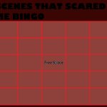 Scenes that scared me bingo