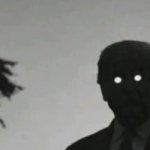 Trump laser eyes  B&W