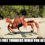 my goat | SO CALLED FREE THINKERS WHEN VOX GETS A SONG | image tagged in gifs,hazbin hotel | made w/ Imgflip video-to-gif maker