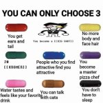 You can only choose 3 (DELTARUNE) meme