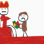 Peasant giving king fruit meme