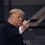 Trump middle finger