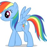 Rainbow dash walking