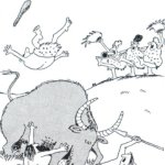 Far side Cavemen vs Buffalo