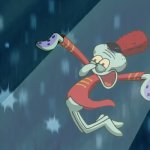Squidward Jumping for Joy