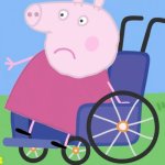 Granny Pig on Bicycle | image tagged in granny pig on bike | made w/ Imgflip meme maker