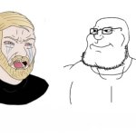 Soyjak vs. Chad (reverse)