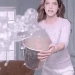 Woman Throwing Water GIF Template