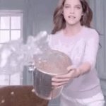 Woman Unthrowing Water GIF Template