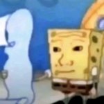 Spongebob reading long paper