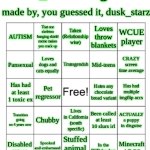 dusk_starz's bingo!!! meme