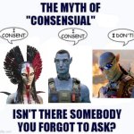 Avatar 3 | image tagged in the myth of consensual x blank | made w/ Imgflip meme maker