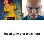 who rescues april o neil from lex luthor