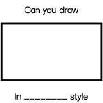 Can you draw blank in blank style meme template