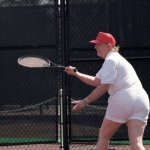Trump on the tennis court
