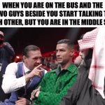 Don't mind me gentlemen, don't mind me | WHEN YOU ARE ON THE BUS AND THE TWO GUYS BESIDE YOU START TALKING TO EACH OTHER, BUT YOU ARE IN THE MIDDLE SEAT | image tagged in gifs,funny,relatable,bus,oh crap,introverts | made w/ Imgflip video-to-gif maker