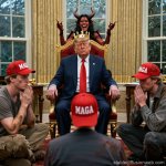 MAGAts praying to their Orange Jesus and Satan