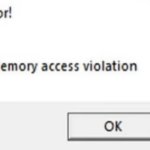 Memory access violation
