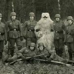 German soldiers in Greenland fraternising with the locals