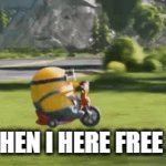 food | ME WHEN I HERE FREE FOOD | image tagged in gifs,fun,left exit 12 off ramp,drake hotline bling,uno draw 25 cards | made w/ Imgflip video-to-gif maker